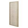 Treillis renforcé en bois maille carrée 1m x 2m - Bois naturel